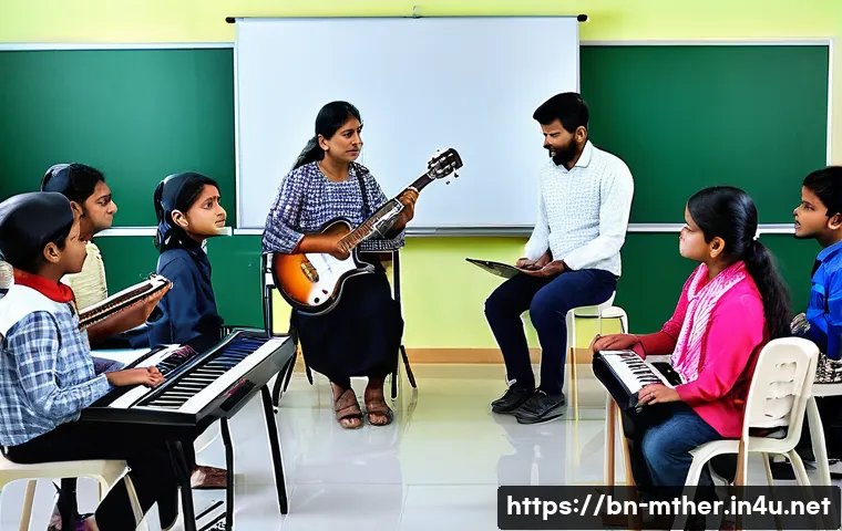 음악테라피사 취업을 위한 팁 - A professional music therapy training session in a modern classroom setting in Bangladesh, featuring...